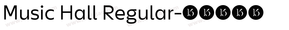 Music Hall Regular字体转换
